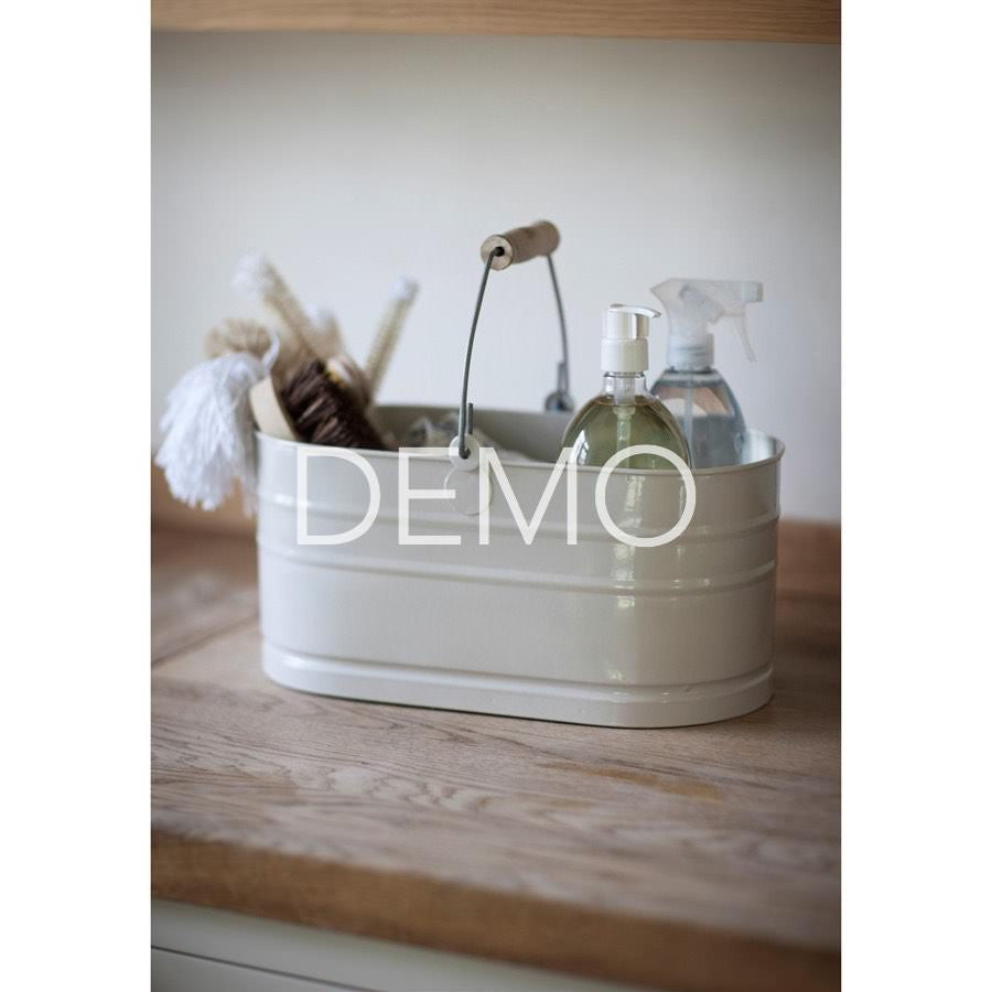 Utility Caddy with Wooden Handle